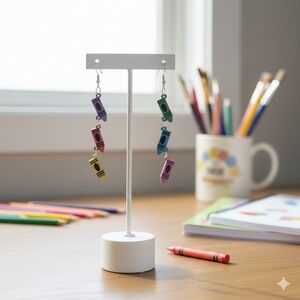 Colorful Crayon Earrings